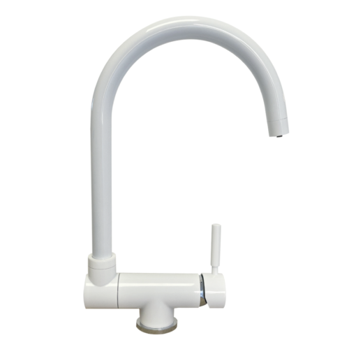 Rubinetto da cucina Abbattibile sottofinestra 3 vie 3/8” Bianco. COD: CL-10003072BIX