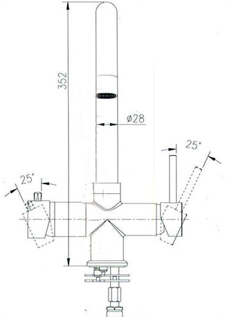 Rubinetto da cucina 5 vie 3/8″ Bianco COD: CL-10005015BIX