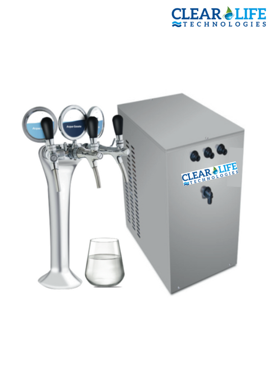 Refrigeratore acqua con Filtrazione 30Lt/h. Sottobanco – 3 vie, Liscia, Gassata e Fredda. (Accessori da acquistare separatamente) COD: CL-330464