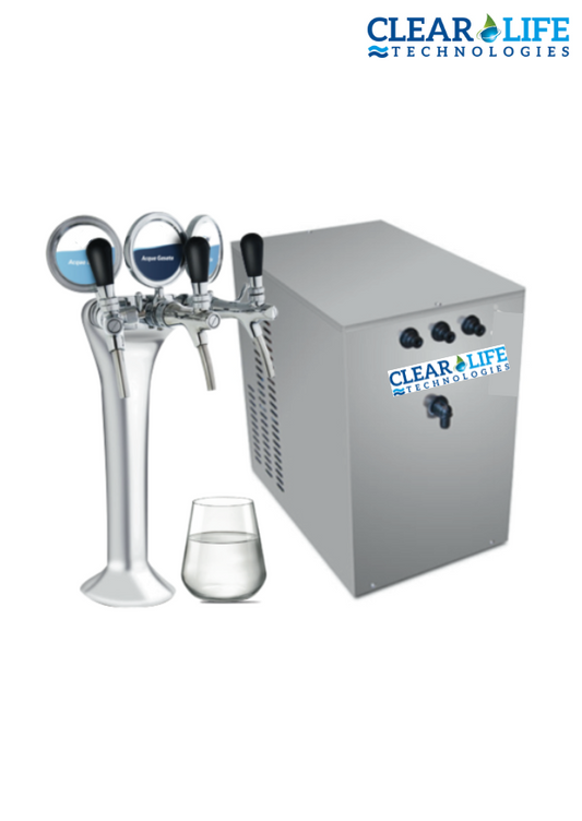 Refrigeratore acqua con Filtrazione 50Lt/h. Sottobanco – 3 vie, Liscia, Gassata e Fredda. (Accessori da acquistare separatamente) COD: CL-330466