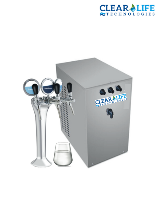 Refrigeratore acqua con Filtrazione 160Lt/h. Sottobanco – 3 vie, Liscia, Gassata e Fredda. (Accessori da acquistare separatamente) COD: CL-330472