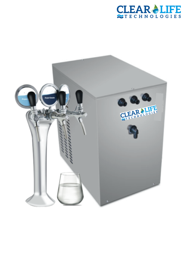 Refrigeratore acqua con Filtrazione 200Lt/h. Sottobanco – 3 vie, Liscia, Gassata e Fredda. (Accessori da acquistare separatamente) COD: CL-330474