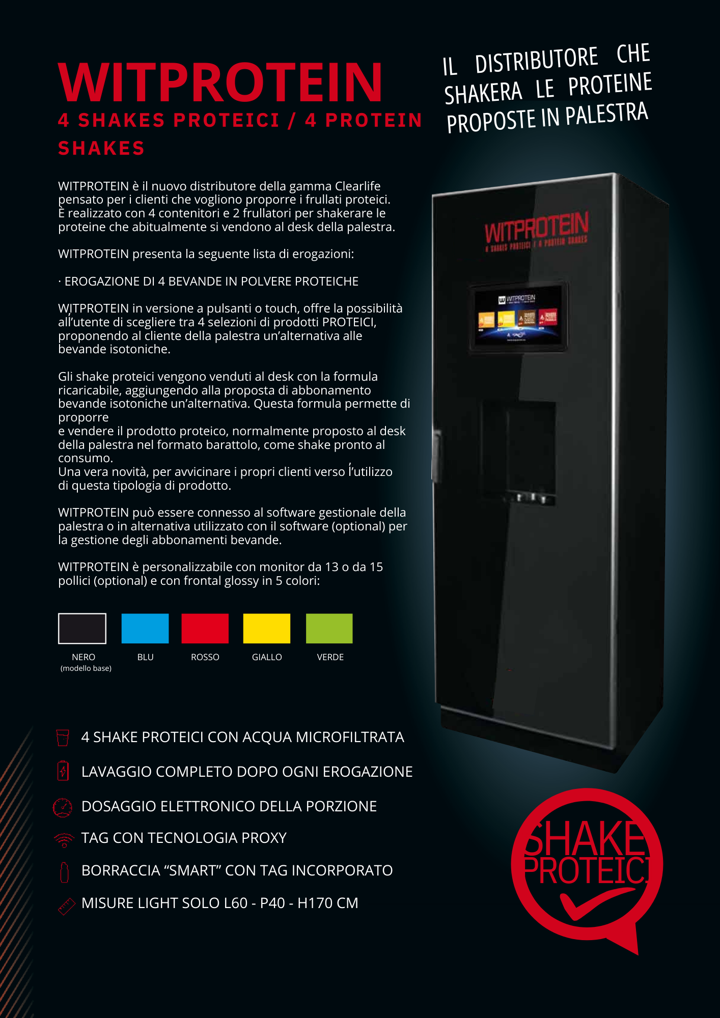 Distributore Witprotein touch. COD: CL-658354